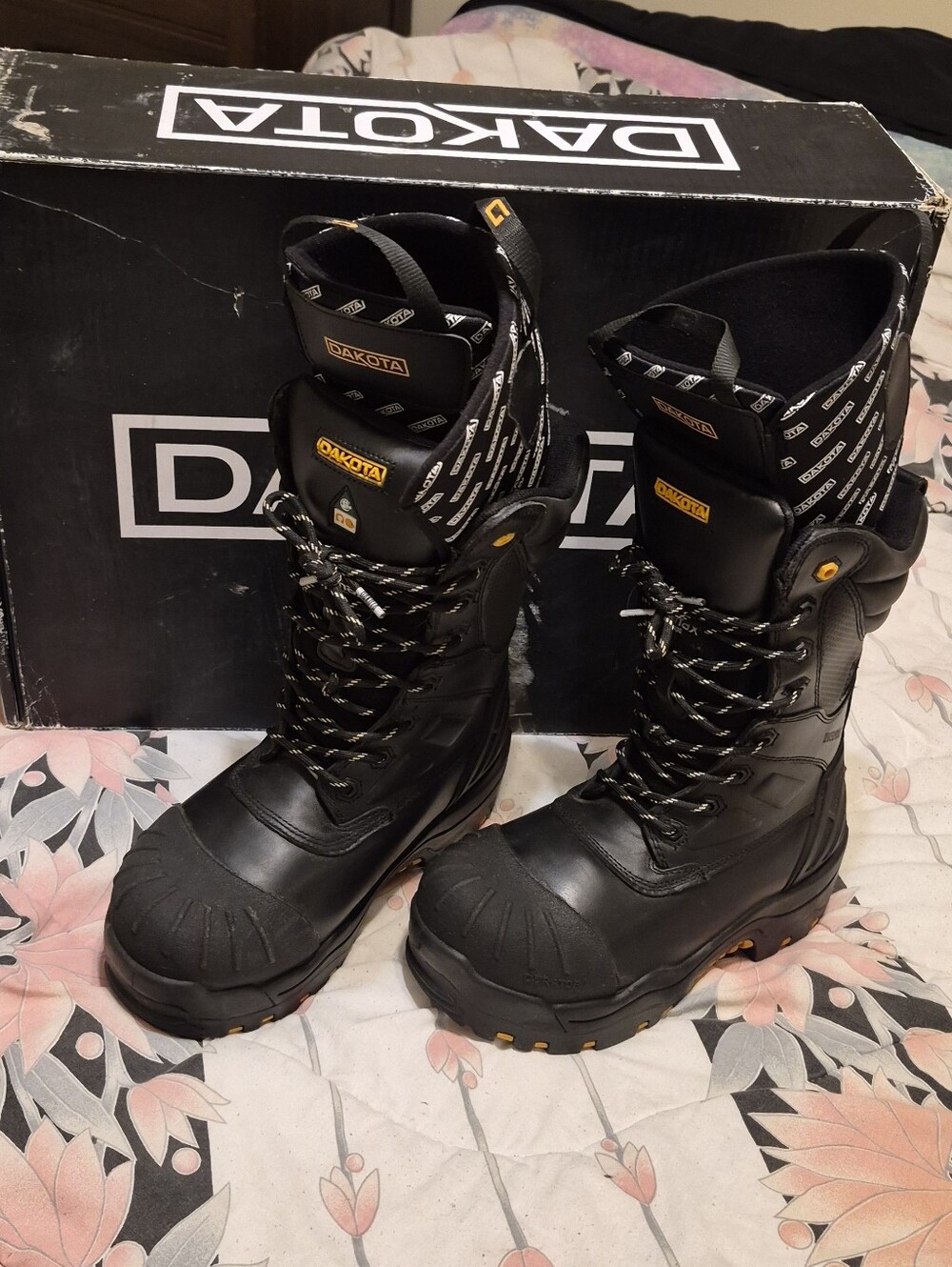 Men's Black Work Boots - Heavy Duty Safety Boots